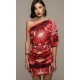 PASSIONFLOWER ONE SHOULDER DRESS