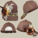 GORRA BOHO GLAM MY VALENTINA ( color chocolate )