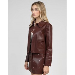 CHAQUETA CLAUDIANE VINO