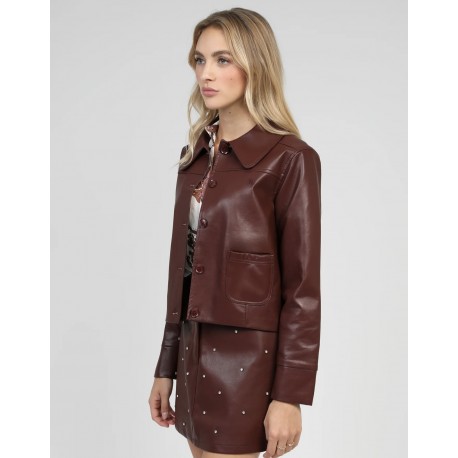 CHAQUETA CLAUDIANE VINO