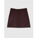 FALDA JUSTINIA EFECTO PIEL VINO