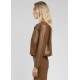 CHAQUETA CLAUDIANE EFECTO PIEL CAMEL