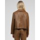 CHAQUETA CLAUDIANE EFECTO PIEL CAMEL