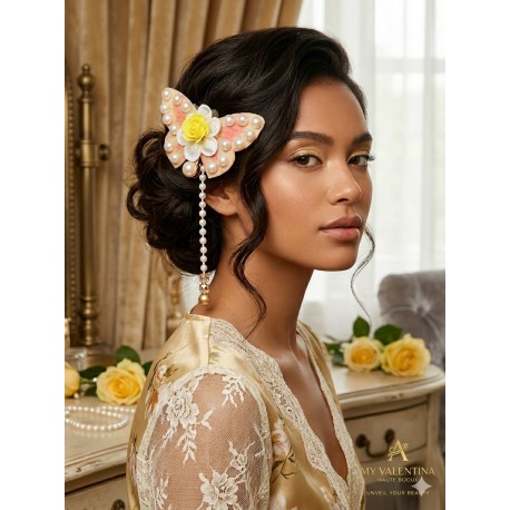 My Valentina Buterfly hair clip yellow