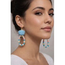 PENDIENTEs ROSE BLUE