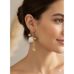 PENDIENTES ROSA DE ABRIL