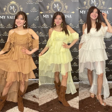 VESTIDO CASCADA DRESS