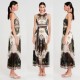 REPTILE LONG DRESS-MESH