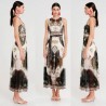 REPTILE LONG DRESS-MESH