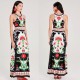 POMEGRANATE LONG DRESS