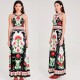POMEGRANATE LONG DRESS